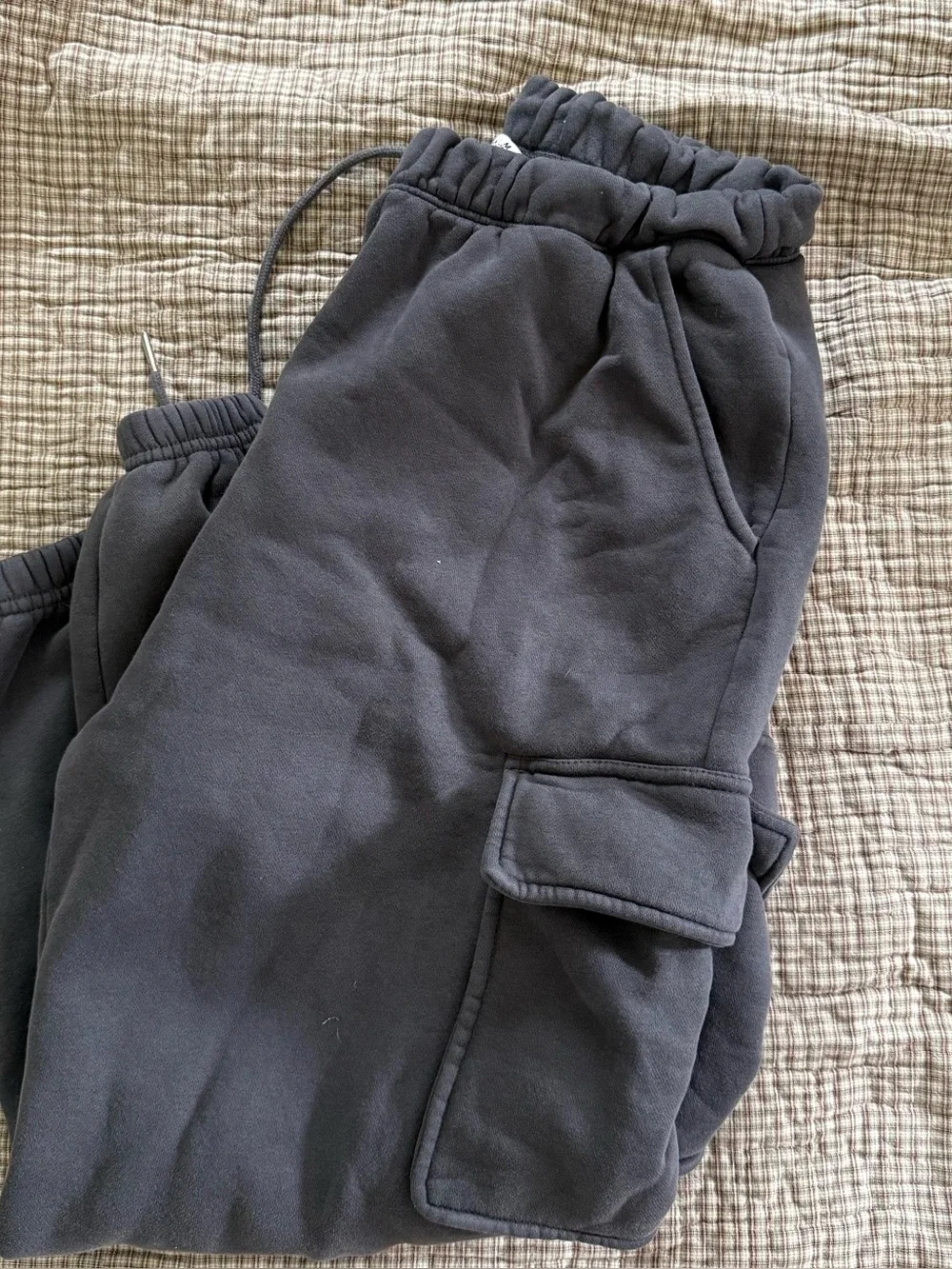 Abercrombie Grey Cargo Jogger Sweatpants